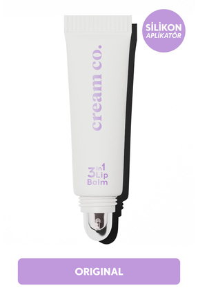 Cream Co. Nemlendirici Parlatıcı 3in1 Lip Balm | Dudak Bakım | Original Şeffa...
