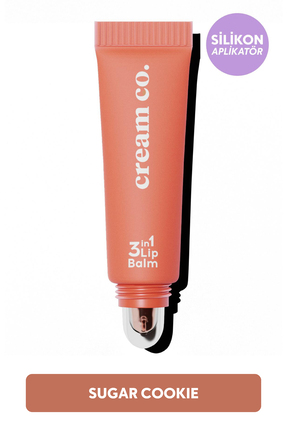Cream Co. Nemlendirici Parlatıcı 3in1 Lip Balm | Dudak Bakım | Sugar Cookie B...