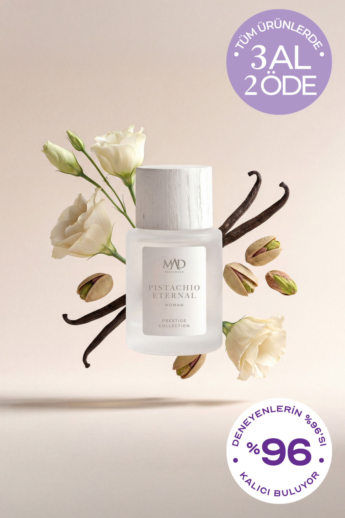Mad Parfüm Mad Pistachio Eternal Prestige 50 ml Kadın Parfüm | Antep Fıstığı - Oriental - Zamansız - Fiyatı, Yorumları