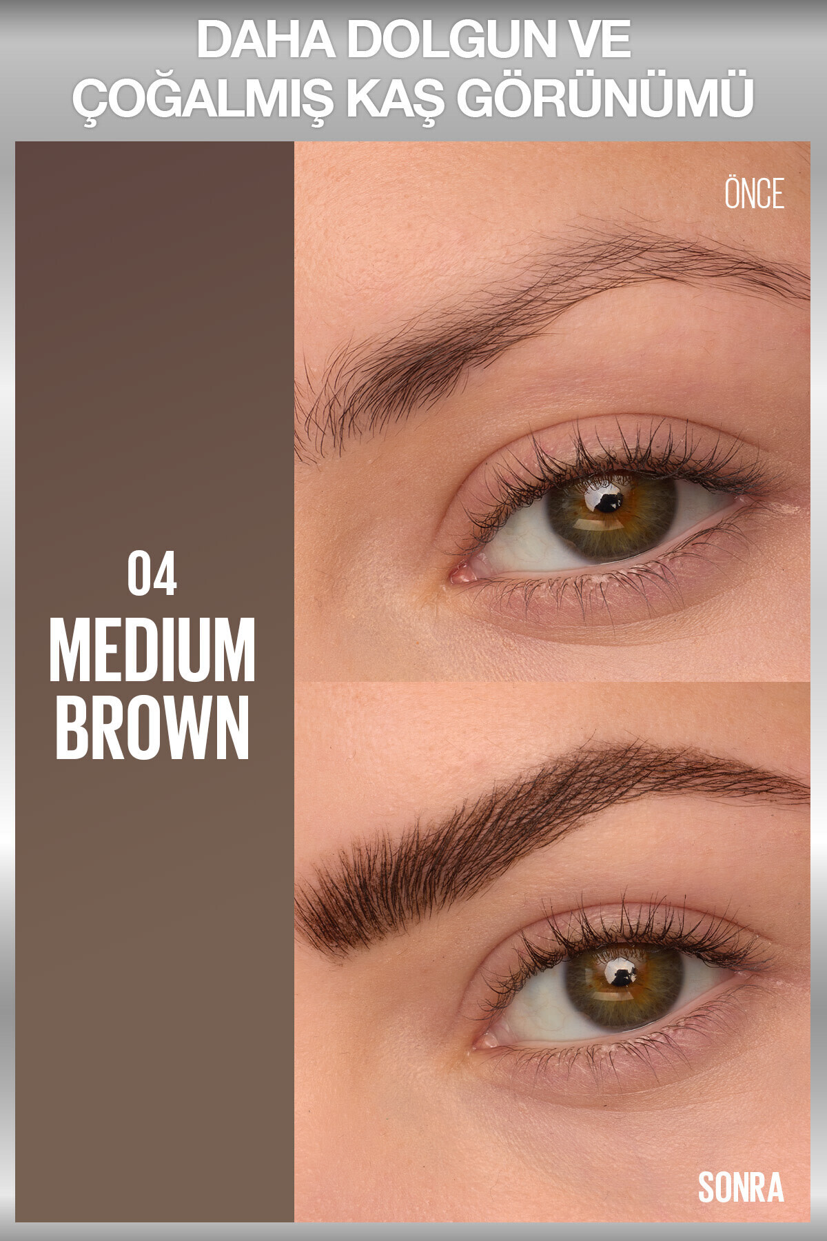 Brow Insert Çift Uçlu Kaş Kalemi – 04 Medium Brown — قهوه‌ای 784587 — تصویر 3 از 8