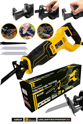 ASSUR 750 WATT BAKIR SARGILI 6 KADEME 3 BIÇAKLI DEVİR AYARLI TİLKİ KUYRUĞU TE...
