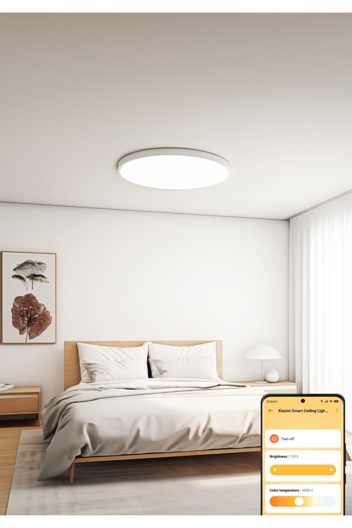 Smart Ceiling Light D40 Smart led Ceiling Light 45cm 45W Modern Plafonyer Chandelier