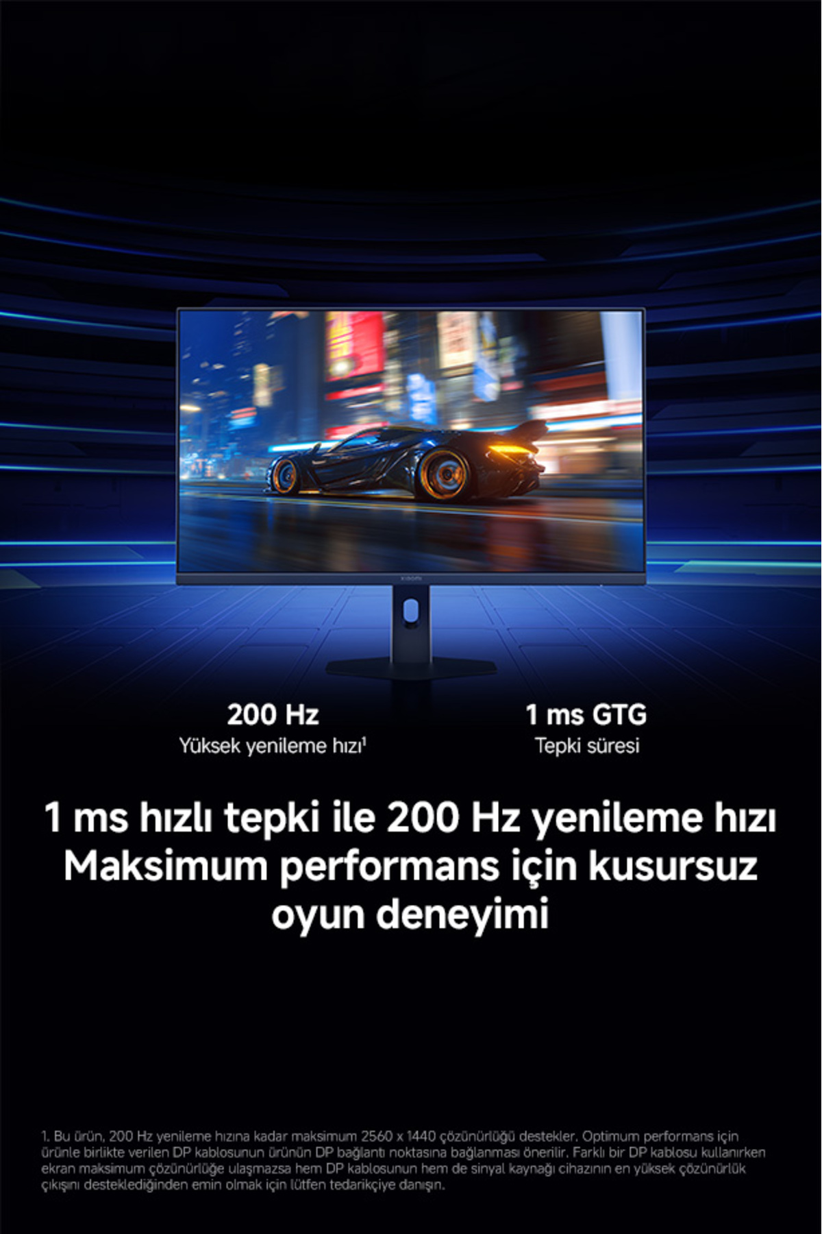 2K Oyun Monitörü G27Qi 2026 27 inç 200Hz 1ms QHD 8