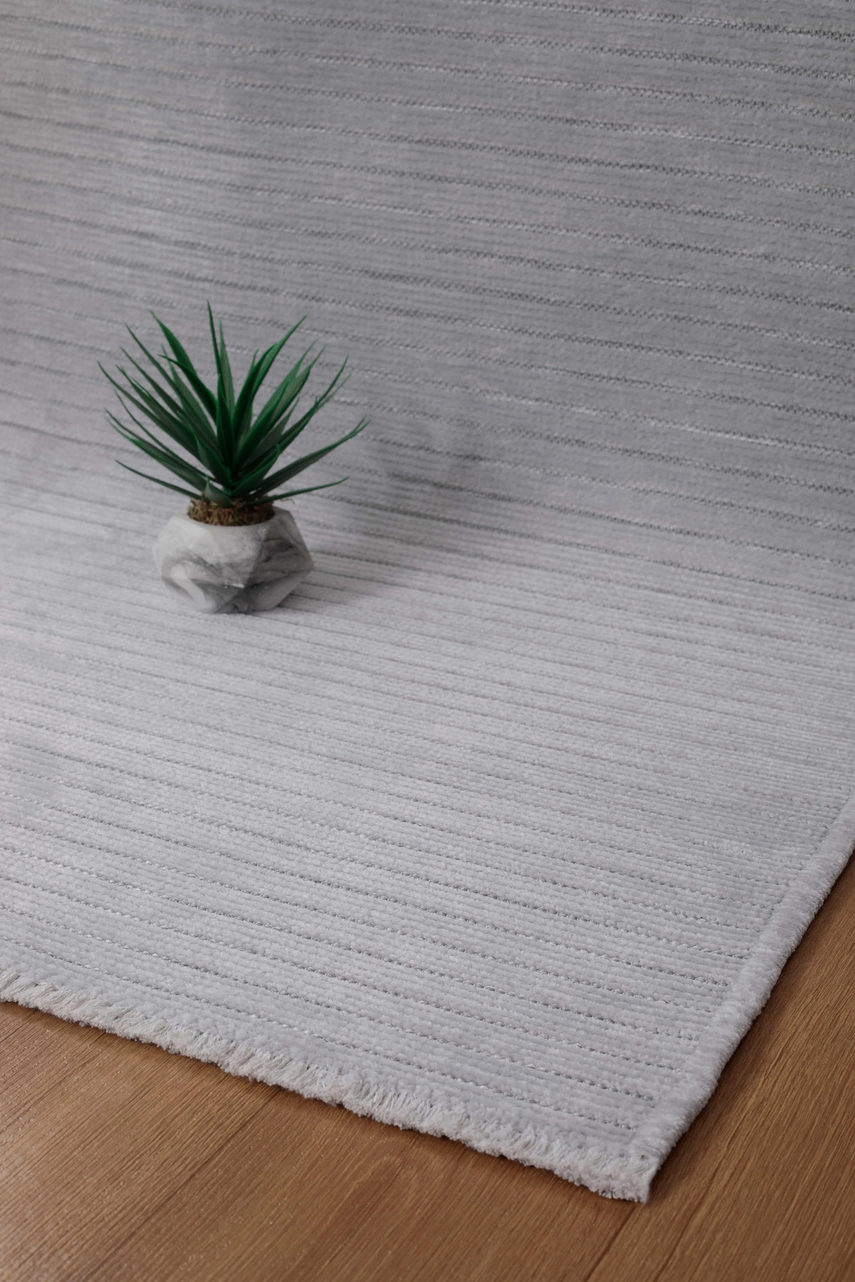 Rixos Vl Washable Anti-Slip, Cotton Woven, Premium Quality Living Room&Kitchen&Dining Room Rug Grey