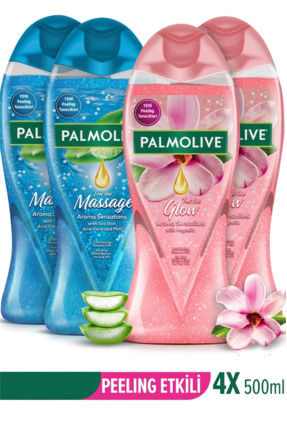Palmolive 500 Ml 4'lü Peeling Etkili Duş Jeli Seti