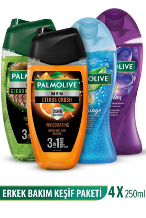 Palmolive 250 Ml 4'lü Duş Jeli Keşif Seti