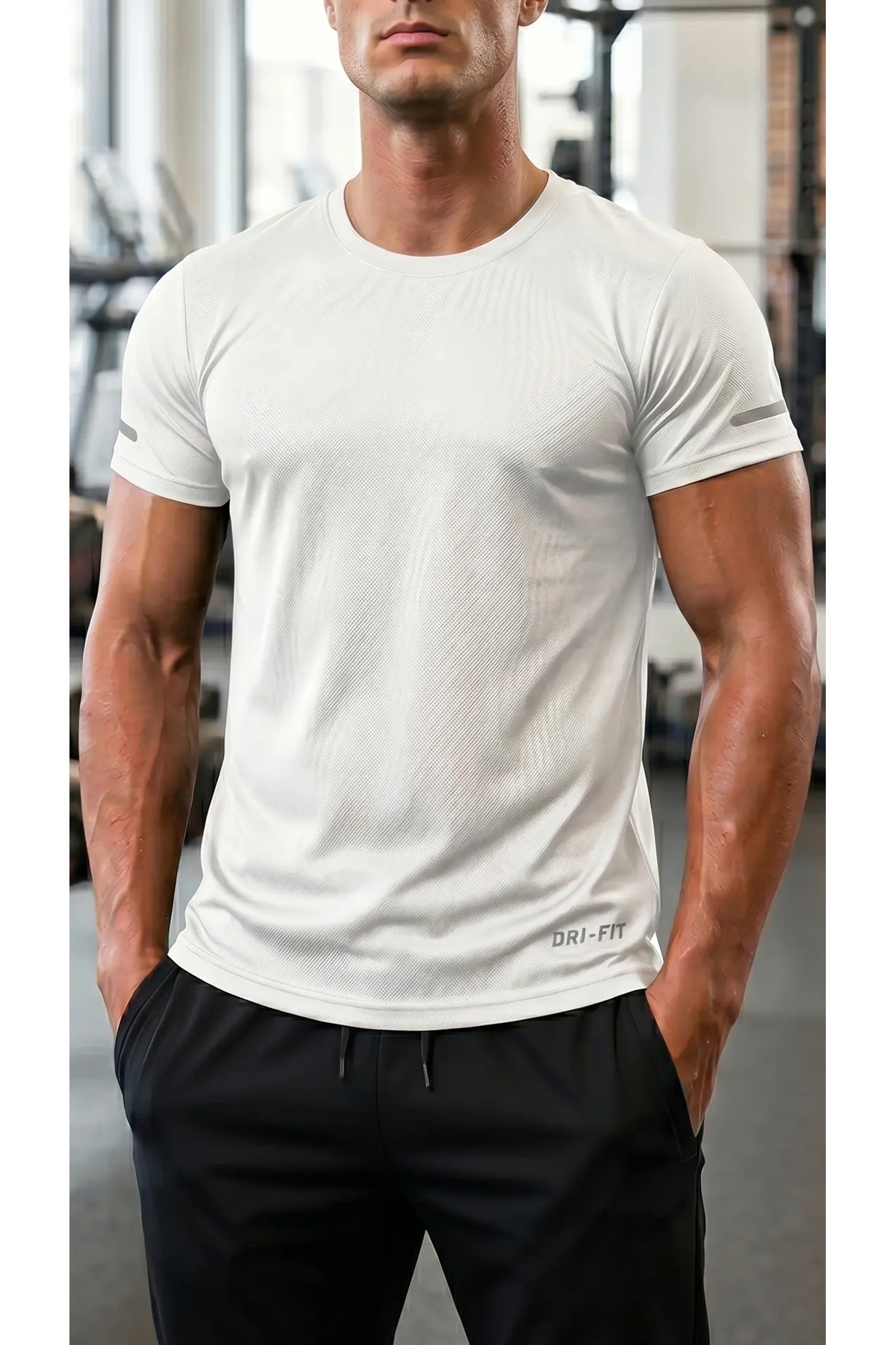 Men's Moisture Absorbing Quick Dry Athletic Technical Performance Sports T-shirt