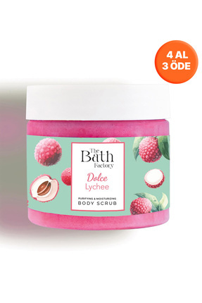 THE BATH FACTORY Nemlendirici Ve Arındırıcı Vücut Peelingi - Liçi Aromalı 300gr
