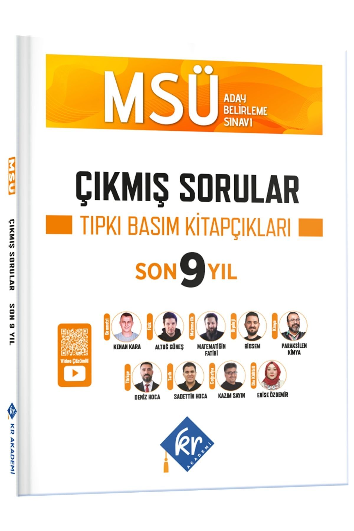 KR Akademi Yayınları 2027 MSÜ Çıkmış Sorular Son 9 Yıl Tıpkı Basım