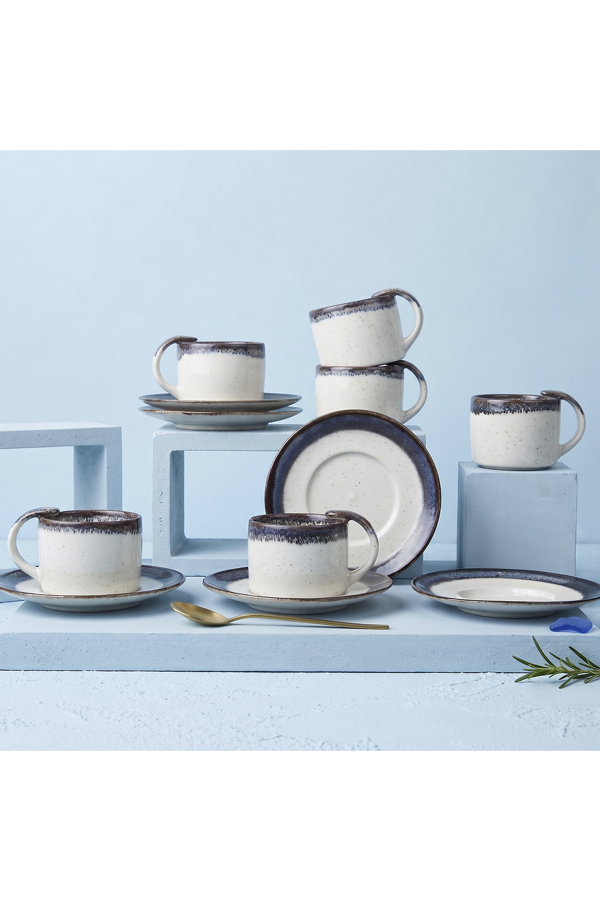 Naples 12-Piece Coffee Cup Set for 6 80 ml