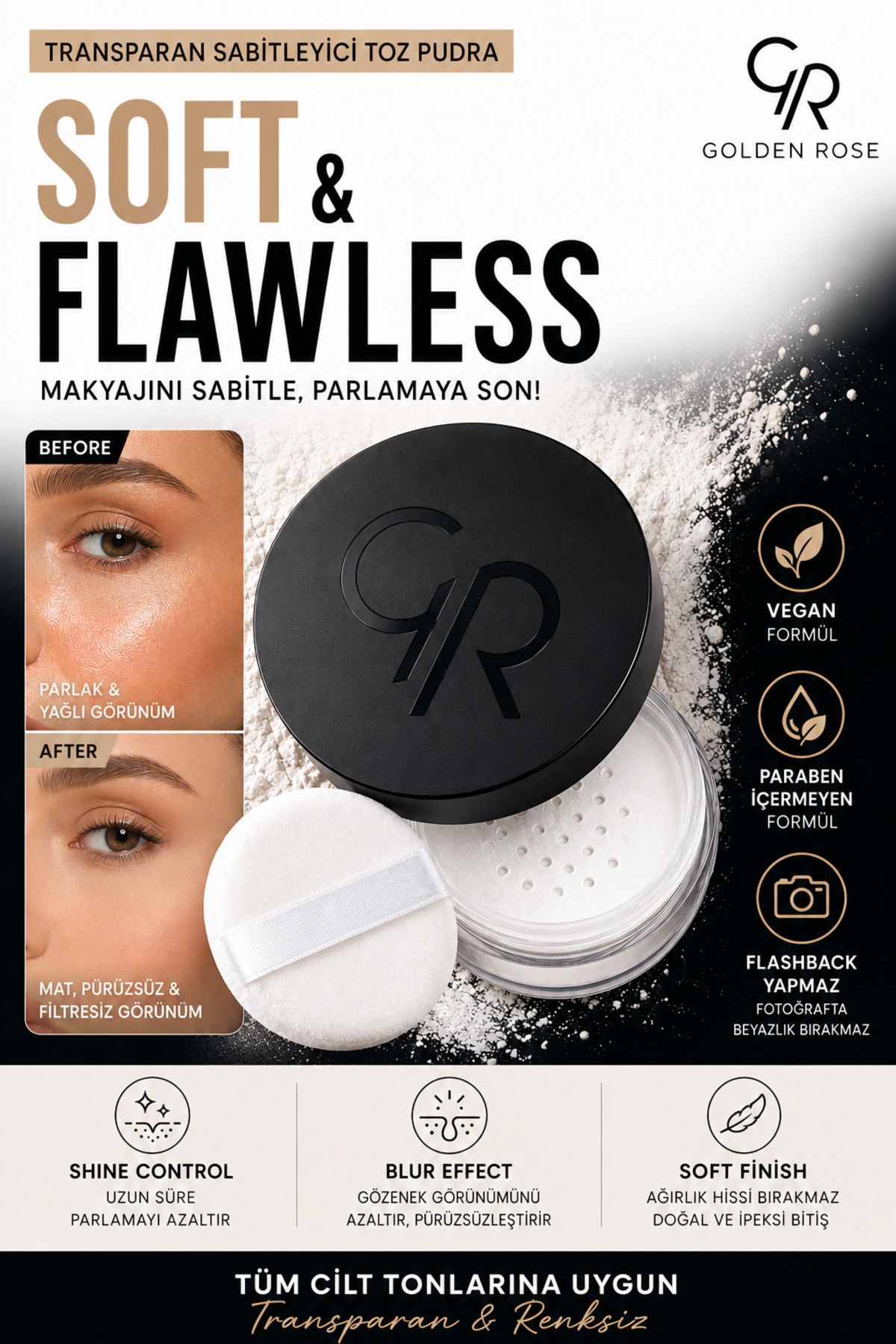 Golden Rose Long Wear Finishing Powder Transparan Pudra 11 gr Yorumları