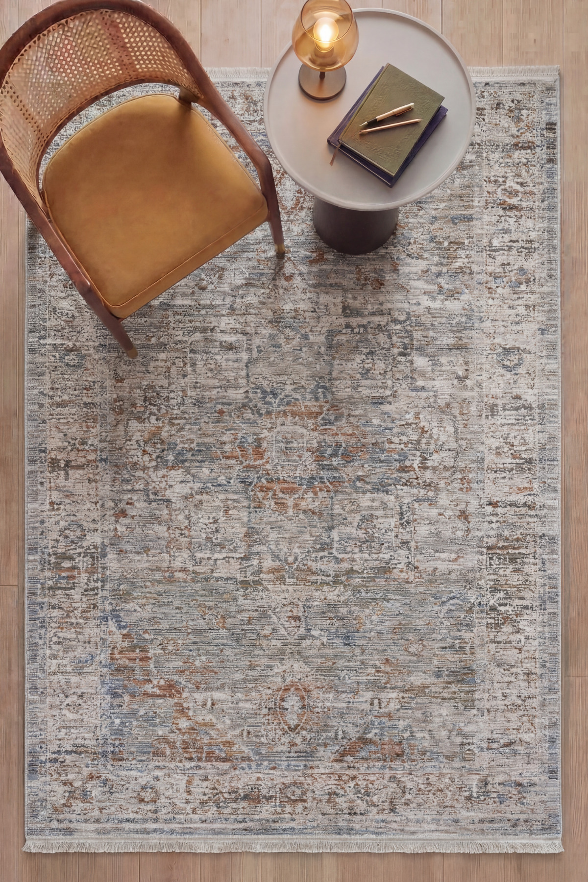 Prime Beige Blue Classic Belly Living Room Rug Ethnic Pattern Antique Vintage Soft Living Room Rug