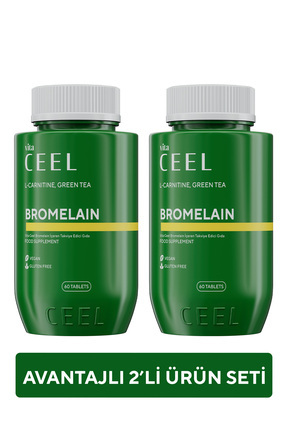 Vita Ceel 2'li Bromelain – Ananas Enzimi, Quercetin İçerikli, 60 Tablet