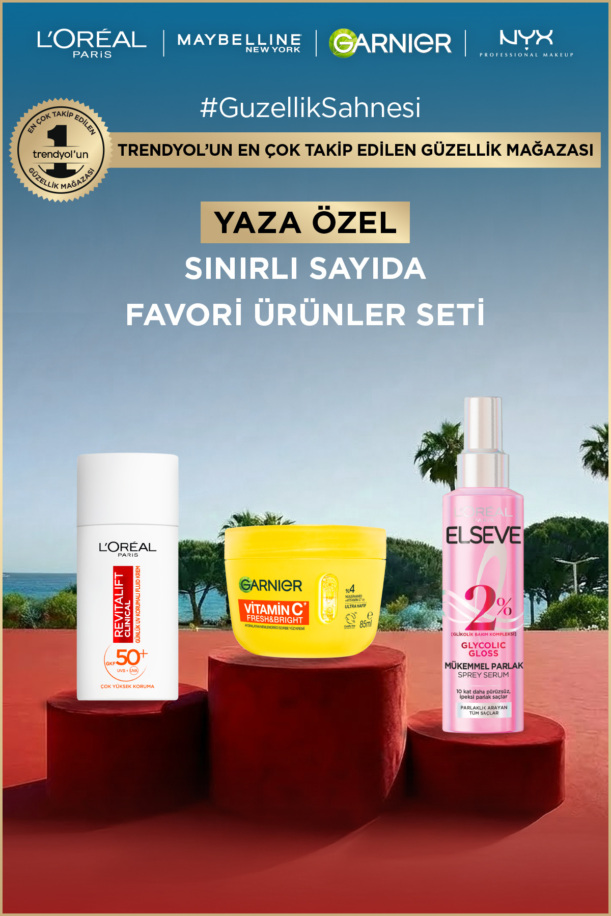 田栩寧 逆愛 L’ORÉAL PARIS 新年限定メイクアップセット L'Oreal Paris 6 Milyon Takipçiye Özel Favori Ürünler Seti - Fiyatı