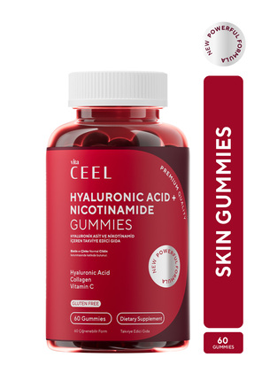 Vita Ceel Cilt Vitamini Çiğnenebilir Vegan Gummy, Hyaluronic Acid, Vitamin C,...