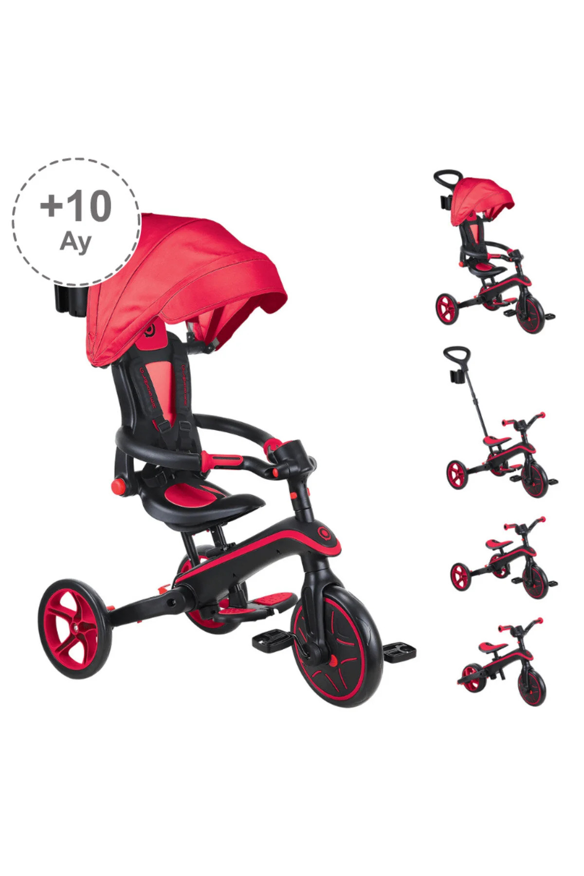 Explorer 4in1 Foldable Bike - Red