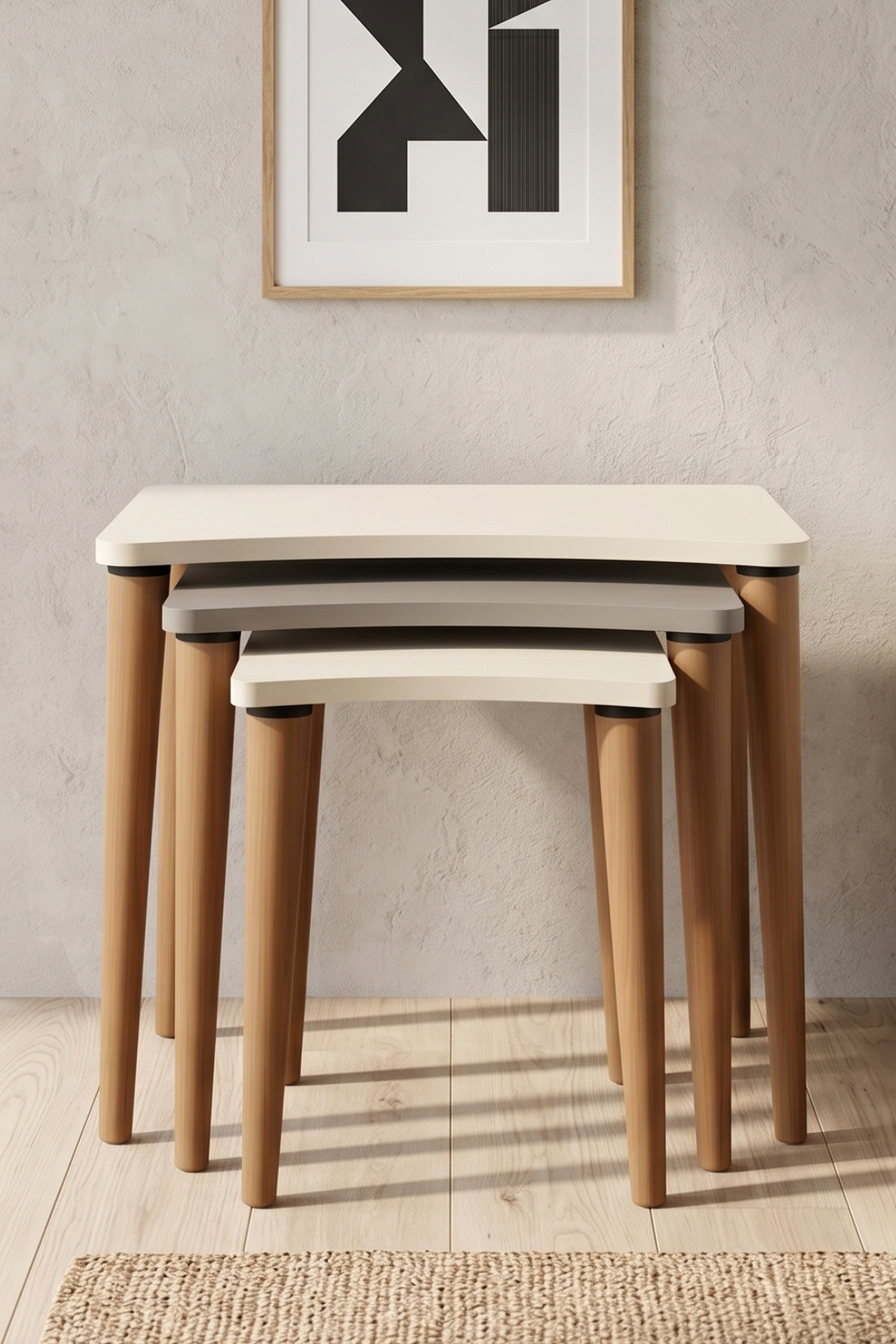 Nero 3-Piece Zigon Coffee Table