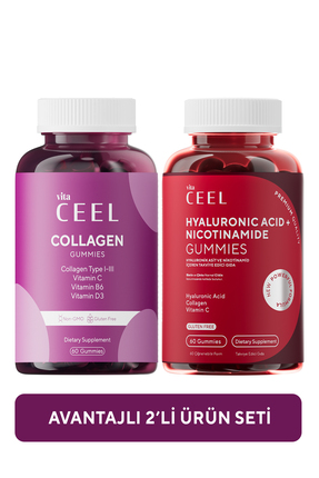 Vita Ceel 2'li Kollajen ve Cilt Gummy Çiğnenebilir Vitamin