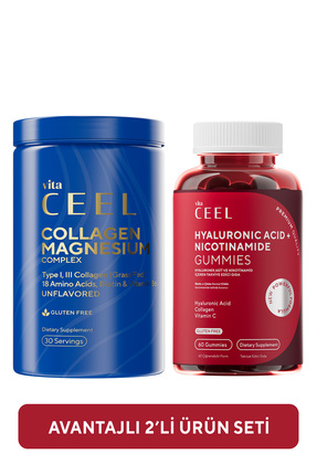 Vita Ceel 2'li Cilt Vitamini Ve Collagen Tip 1, 3 İçeren Magnezyum Complex