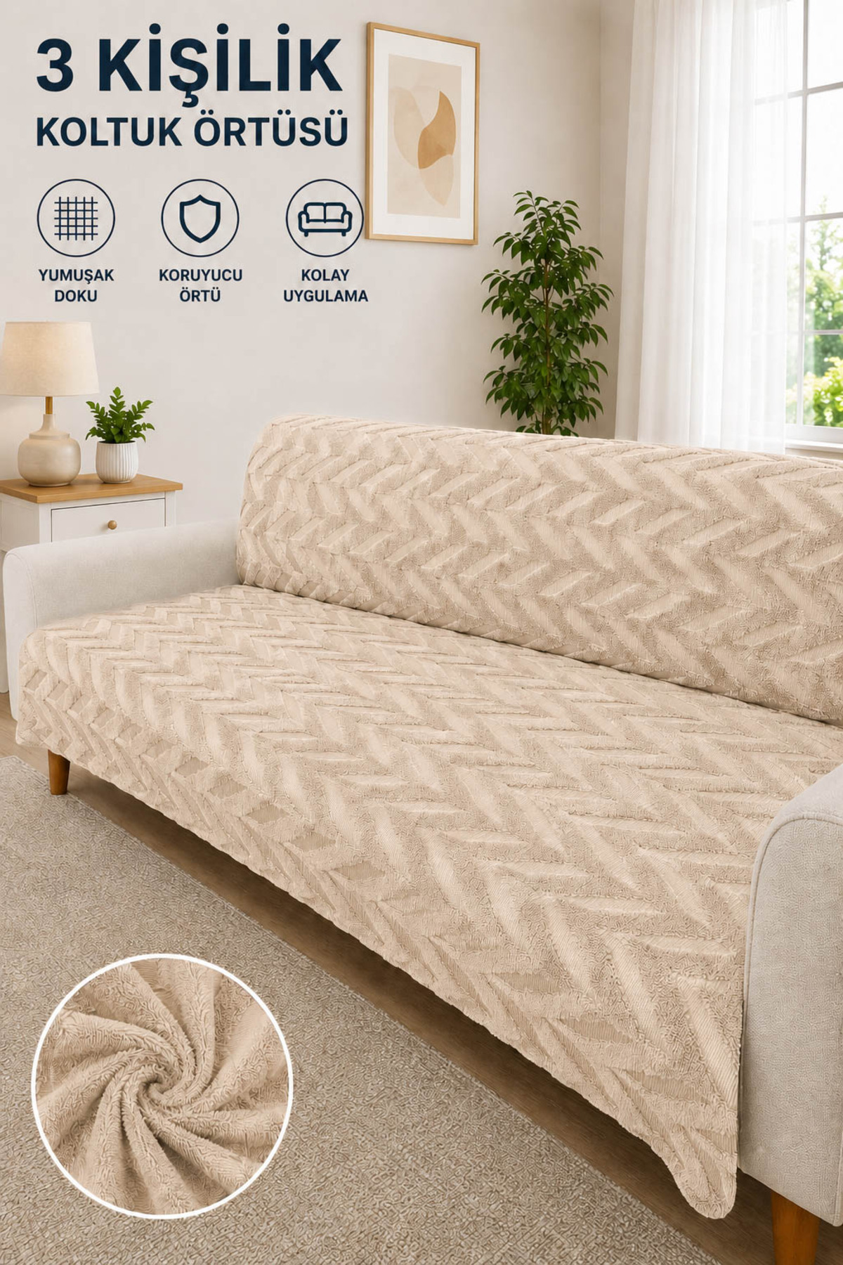 Soft Sponge 3 Seater Seat Cover Seat shawl and 170x200