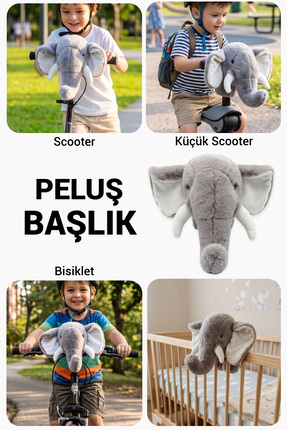 Wellgro Softyheads Çok Amaçlı Peluş Aksesuar - Scooter, Bisiklet, Bebek Araba...