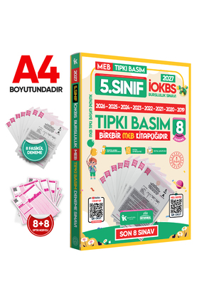 Karakutu Yayınları 2027 5.Sınıf İOKBS-BURSLULUK Çıkmış Soru Tıpkı Basım 8li D...