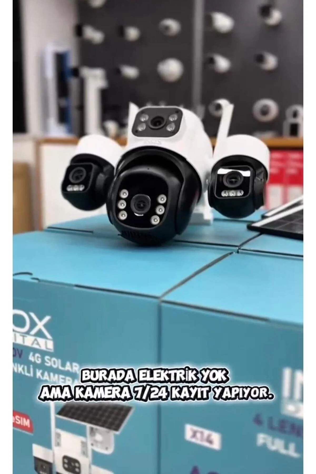inox ASR -X113 3+3+3MP 3 LENSLİ WİFİ PTZ KAMERA GELİŞTİRİLMİŞ SERİ K.83746
