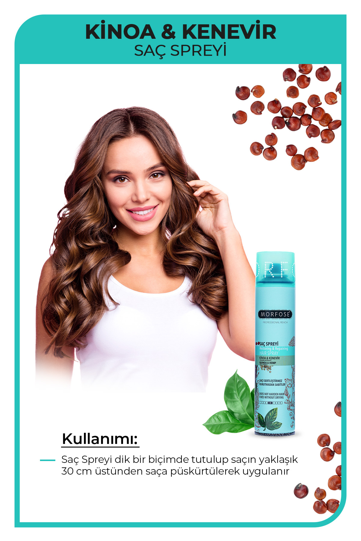 Kinoa Saç Spreyi 250 ml — 1100016255 — تصویر 3 از 3