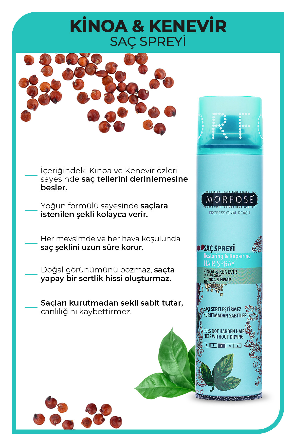 Kinoa Saç Spreyi 250 ml — 1100016255 — تصویر 2 از 3