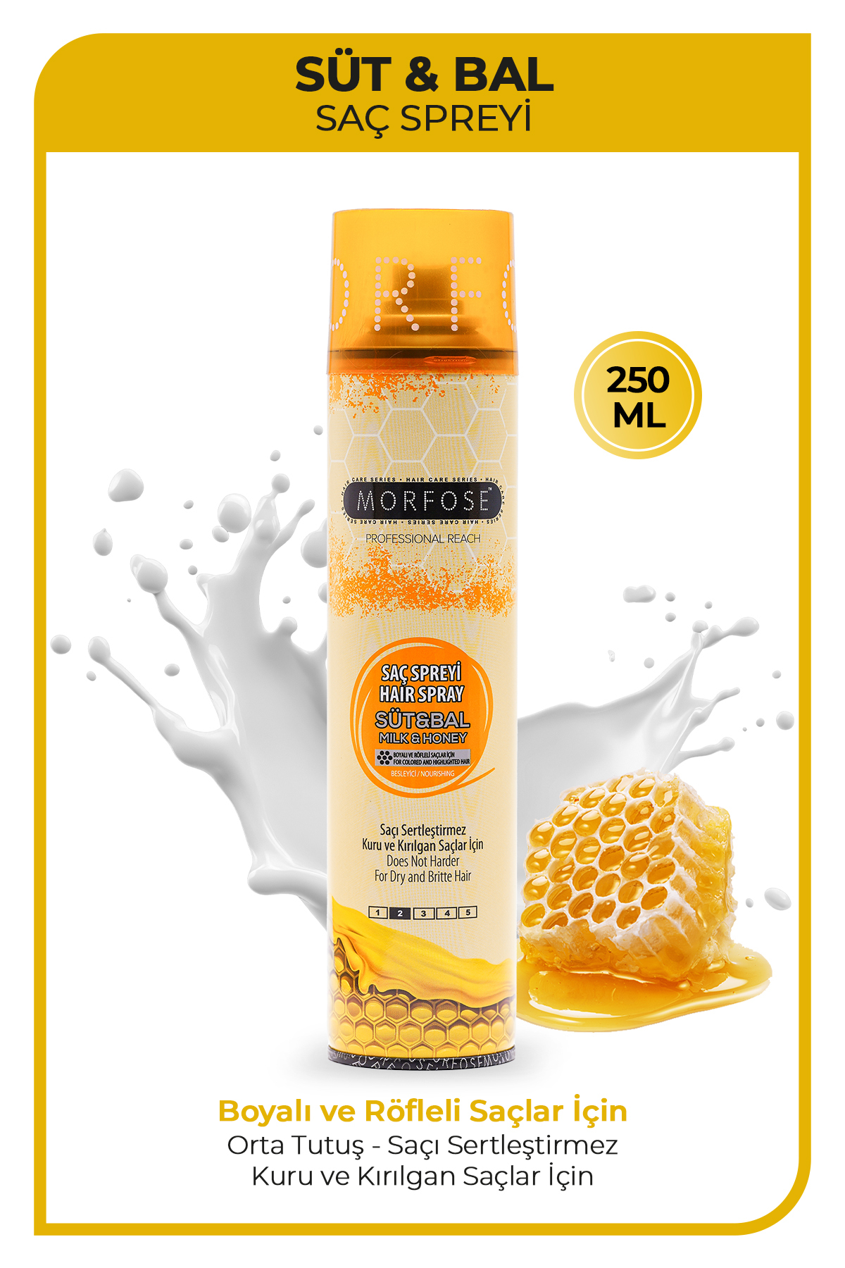 Morfose Süt & Bal Saç Spreyi 250 ml — 1100016254