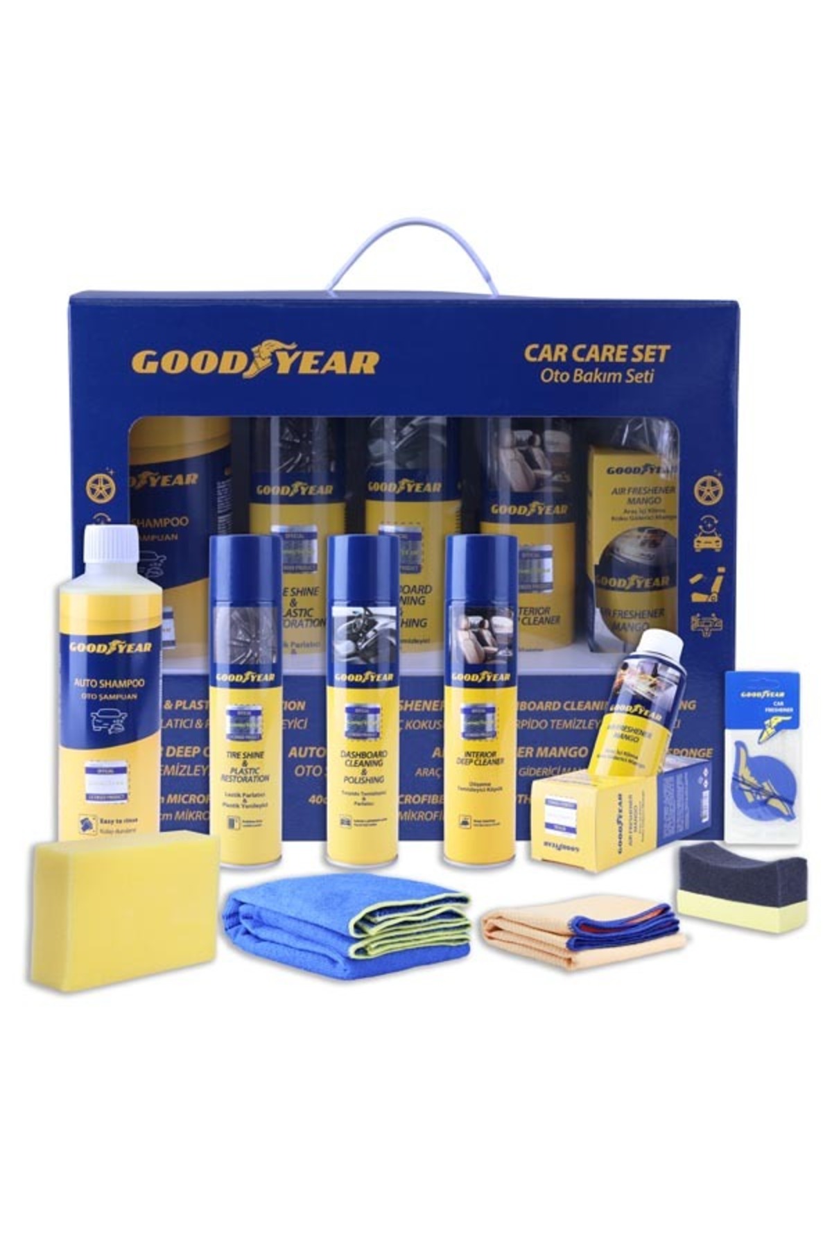 Goodyear 10 Parça Özel Premium Seri Araç Bakım Yıkama Seti