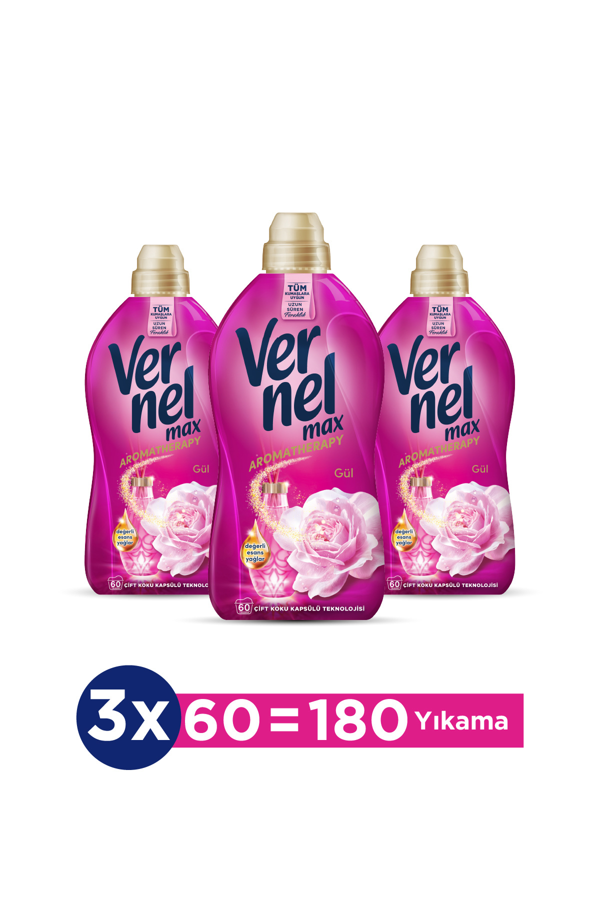 Vernel Max Taze Gül 1.44l 60 Yıkama 3 Lü Set - Fiyatı