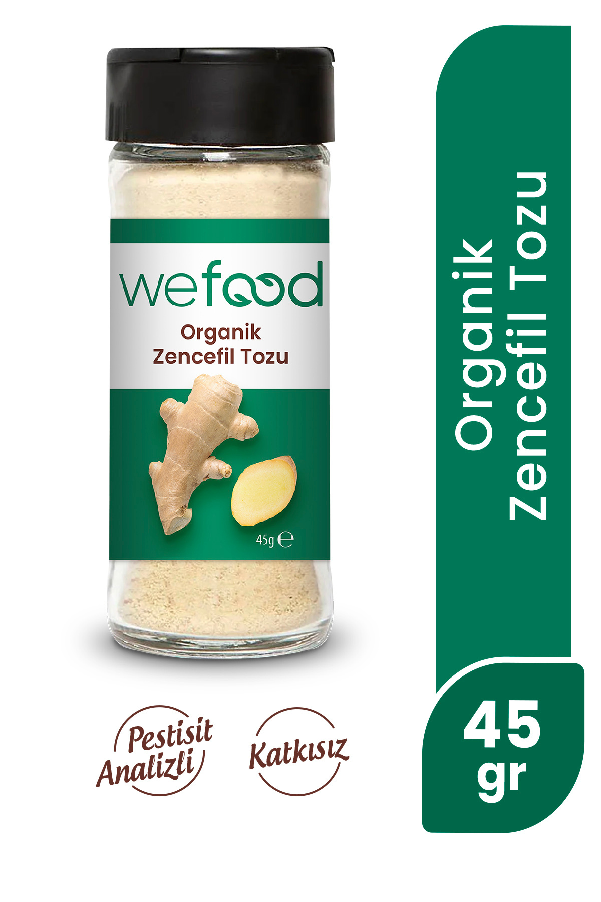 Wefood Organik Zencefil Tozu 45 gr