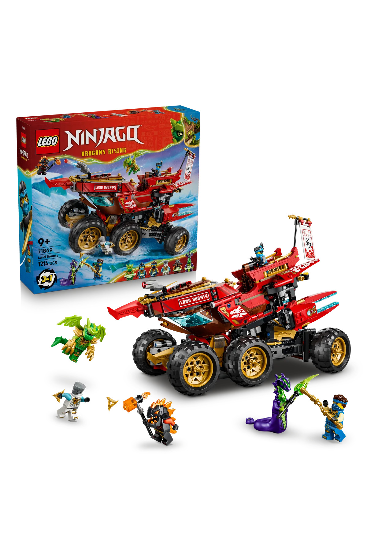 LEGO ®   NINJAGO ®   Black Ship 71869 - Játékszerkezet készítő készlet 9 éves...