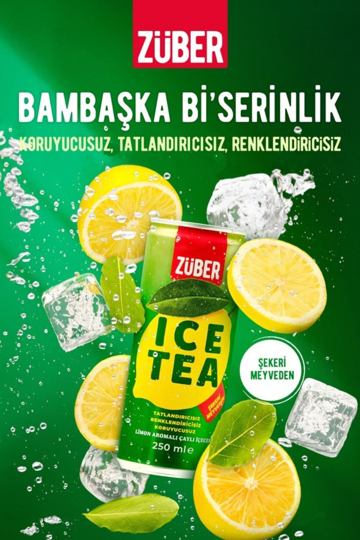 Züber Ice Tea Tropik & Limon Soğuk Çay 250ml x 12 Adet - Fiyatı