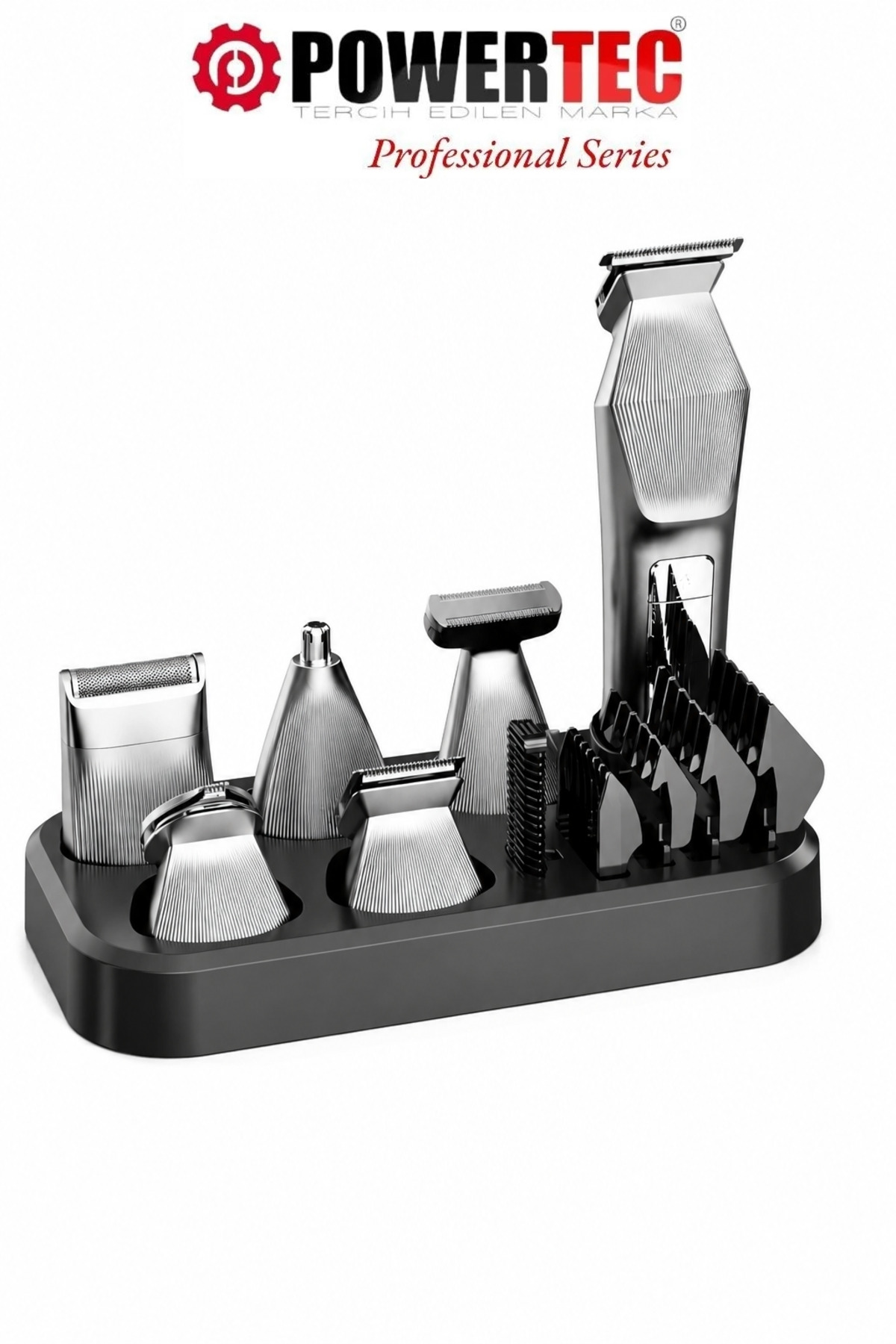 TR-1100 Professional 6-Piece Men's Care Set Hair Beard Neck Body Eyebrow Nose Shaver