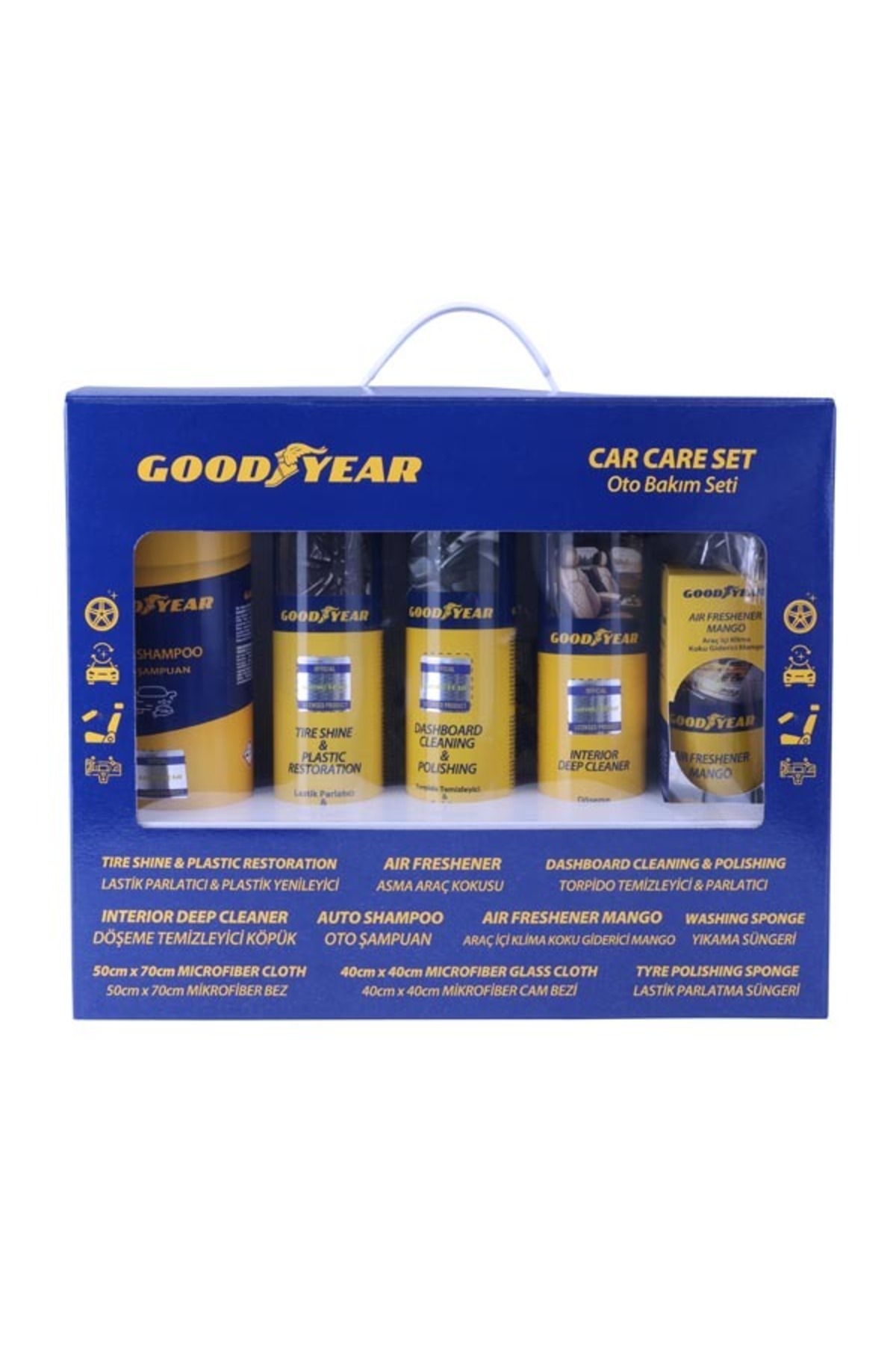 Goodyear 10 Parça Özel Premium Seri Araç Bakım Yıkama Seti