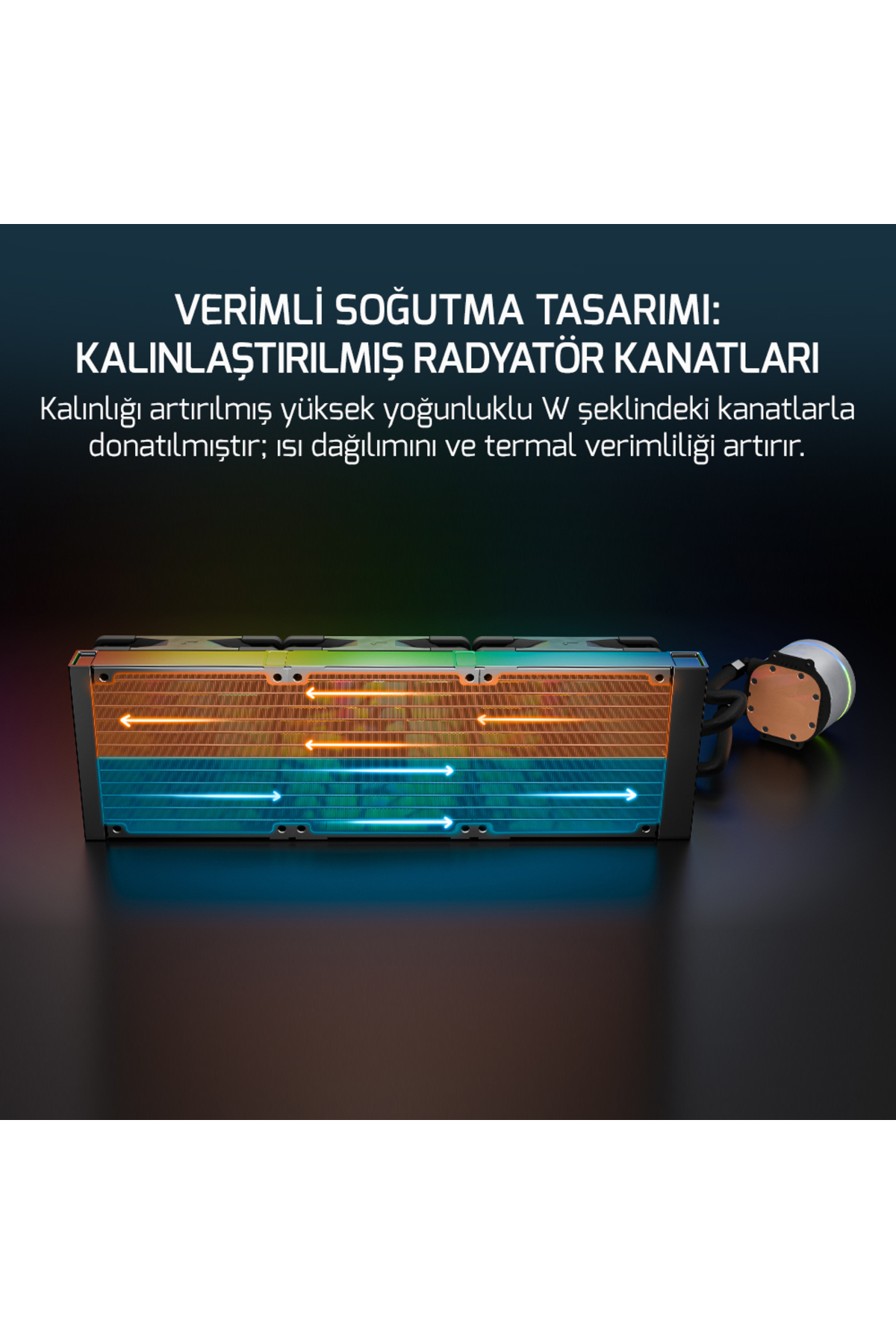 Skadi V2 120 ARGB 120mm Sıvı İşlemci Soğutucusu AM5 ve LGA1700 Uyumlu 6