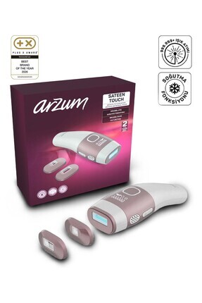 Arzum AR5176 SateenTouch IPL Lazer Epilasyon, 999.999 Atım,Evde Tüy Alma,Soğu...