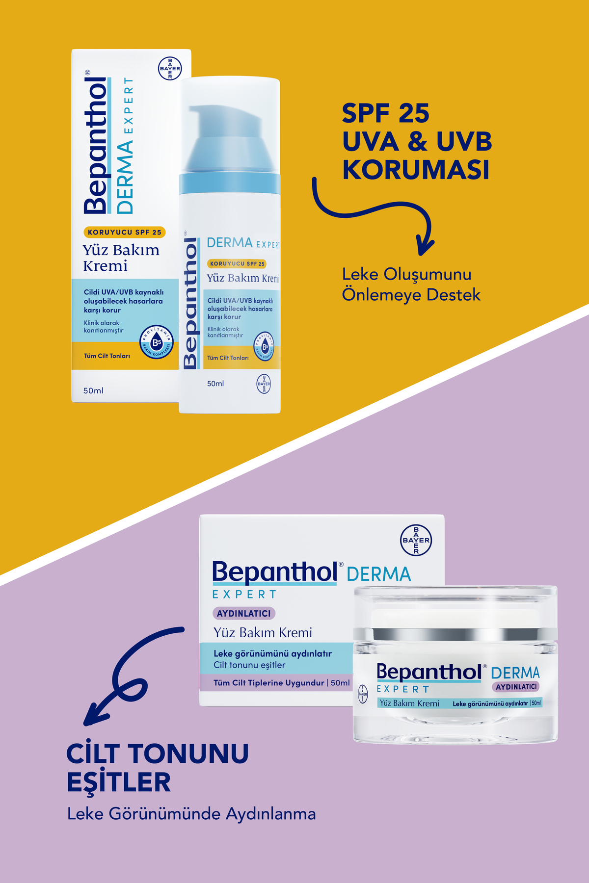 Bepanthol Derma Nemlendirici Ve Besleyici Spf 25 Günlük Yüz Bakım Kremi 50 ml