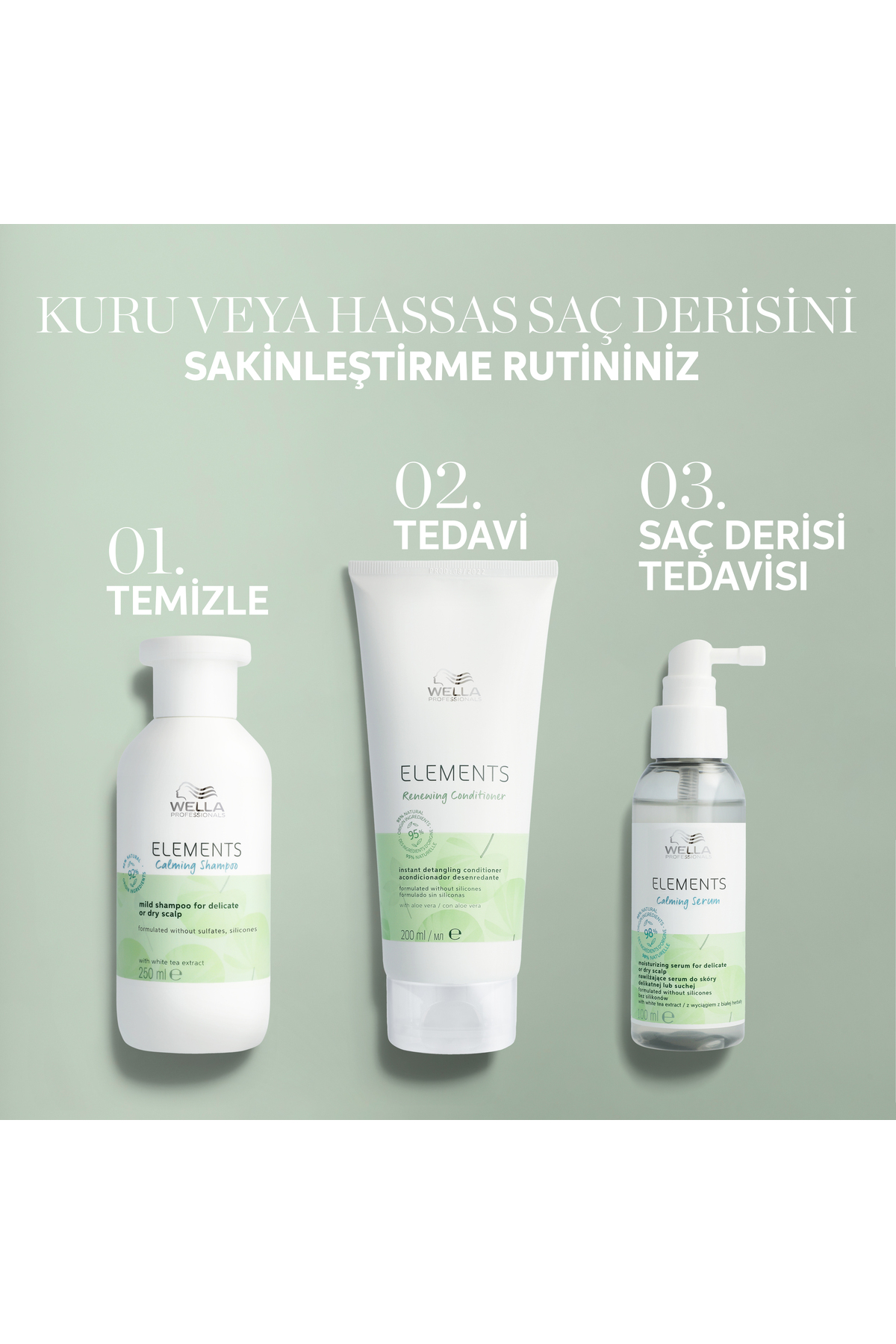 Elements Kuru ve Hassas Saç Derisi İçin Yatıştırıcı Saç Serumu 100 ML — 4064666035673 — تصویر 5 از 7