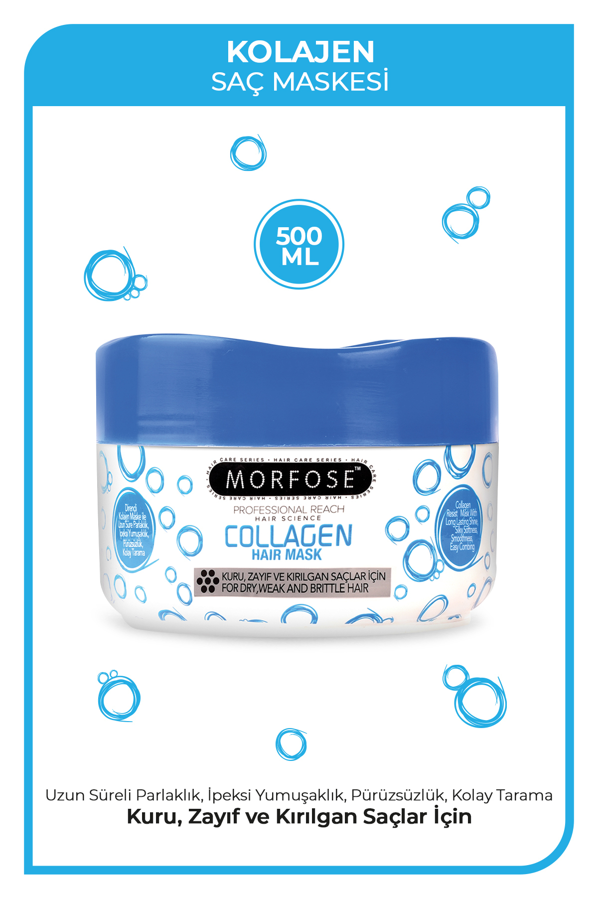 Saç Maskesi Kolajen 500 ml — 8680678831100 — تصویر 1 از 3