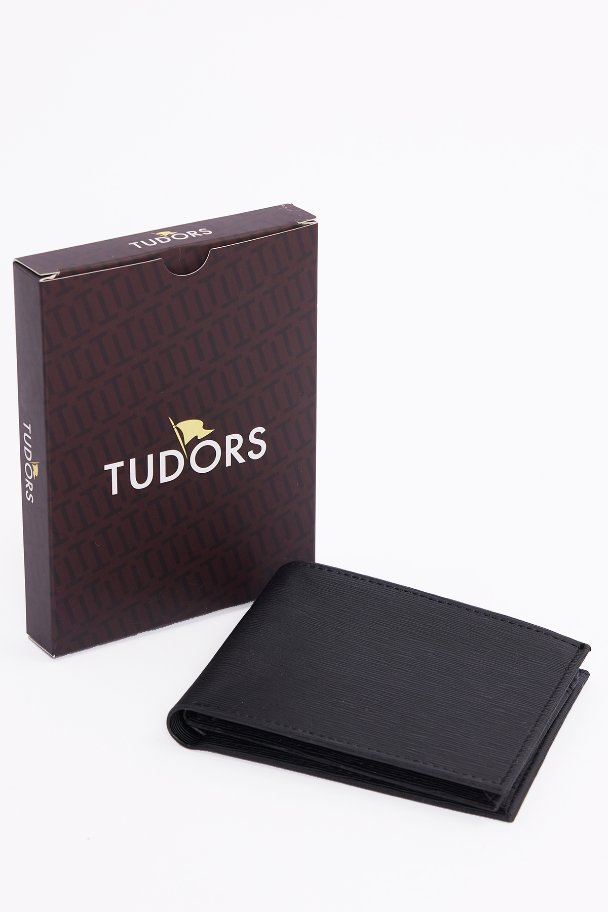 Tudors Siyah Dokulu Kart Para Bölmeli Erkek Cüzdan görsel 6
