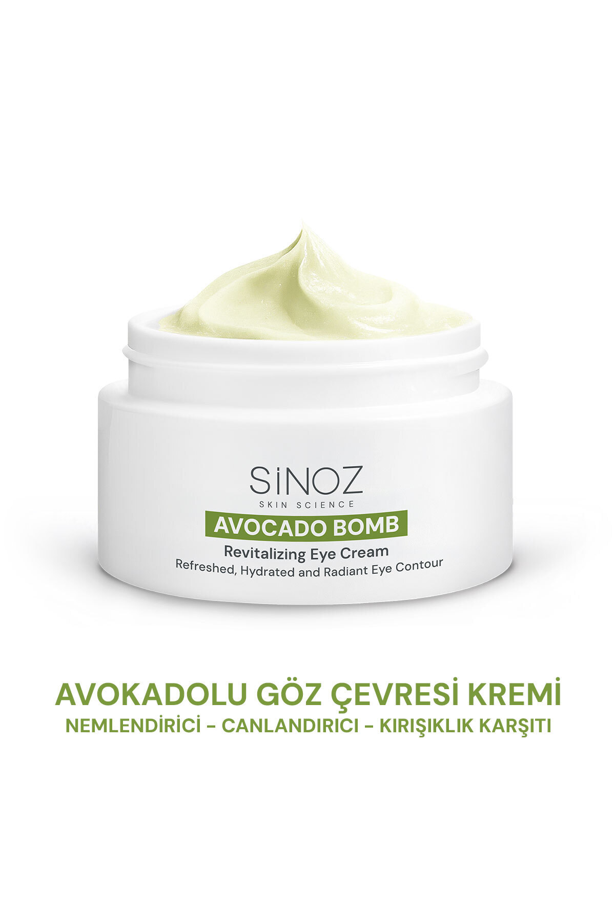 SİNOZ Avokado Bomb Göz Çevresi Bakım Kremi - Nemlendirici Canlandırıcı Kırışı...