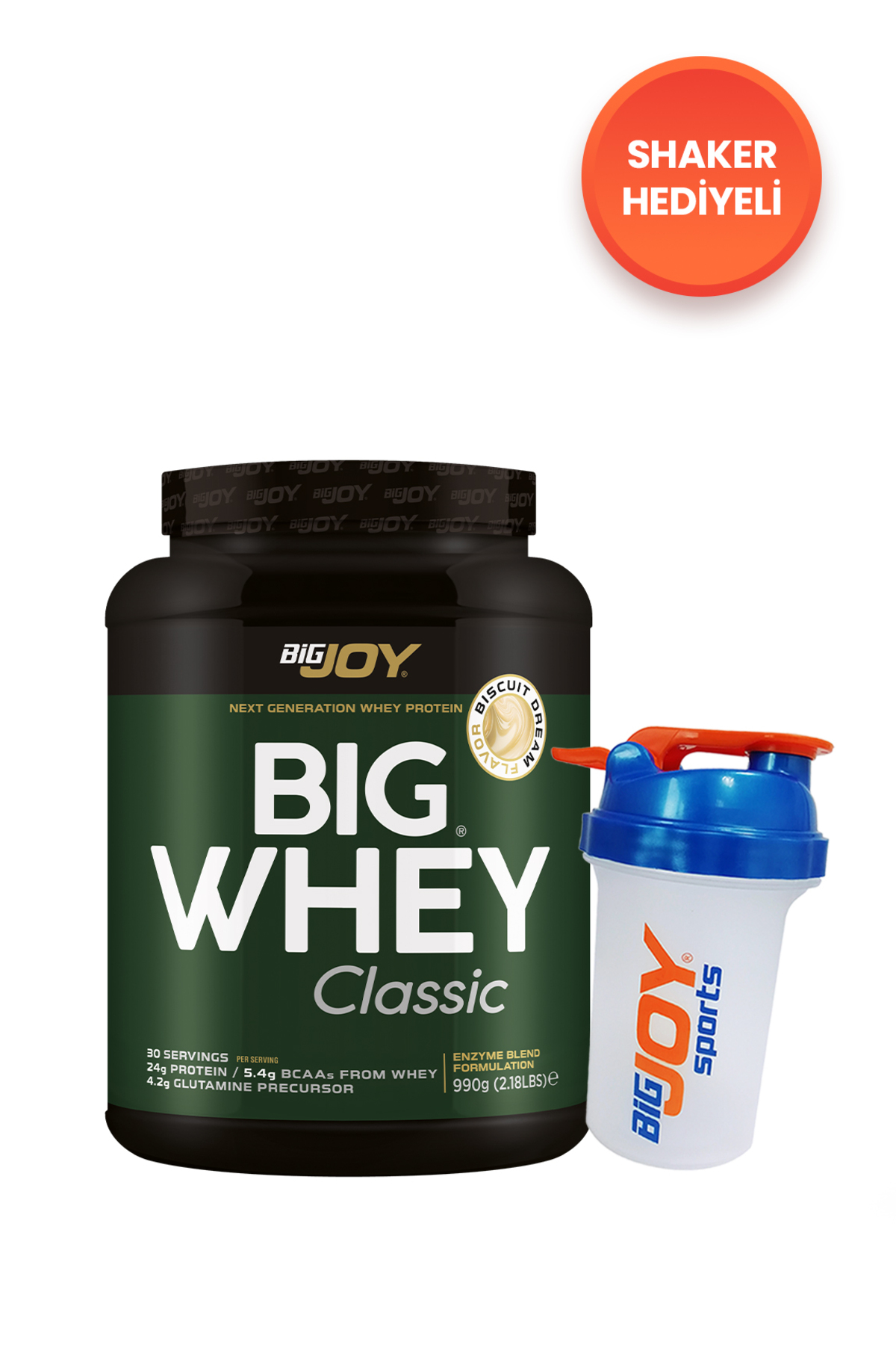 BIGWHEY Whey Protein Classic Bisküvi Aromalı 990g 30 Servis