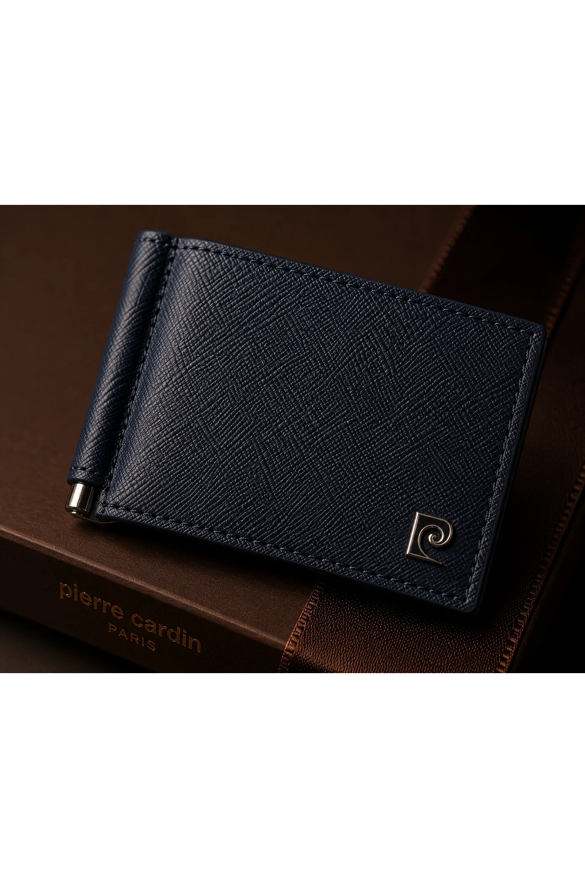 کیف پول پیر کاردین مردانه چرم آبی سرمه ای Menswear راسته    متوسط  شیک | Pierre Cardin TPD-PC-2299 TR - تصویر 8
