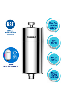 Philips Duş Filtresi Cilt ve Saç Dostu Awp1775ch Krom