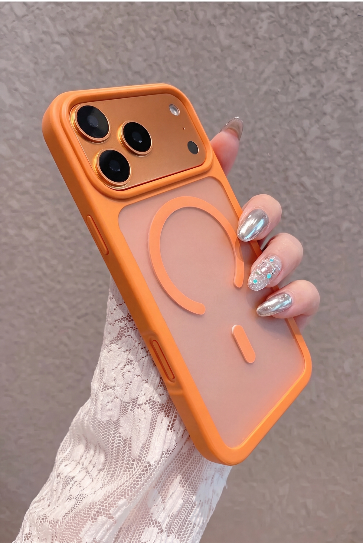 iPhone 17 Pro Case Camera Soft Edge Matte Cover with Protruding Magsafe Charging Support