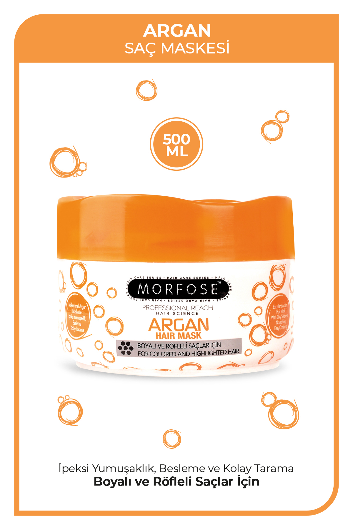 Morfose Argan Saç Maskesi 500 ml — 8680678831094
