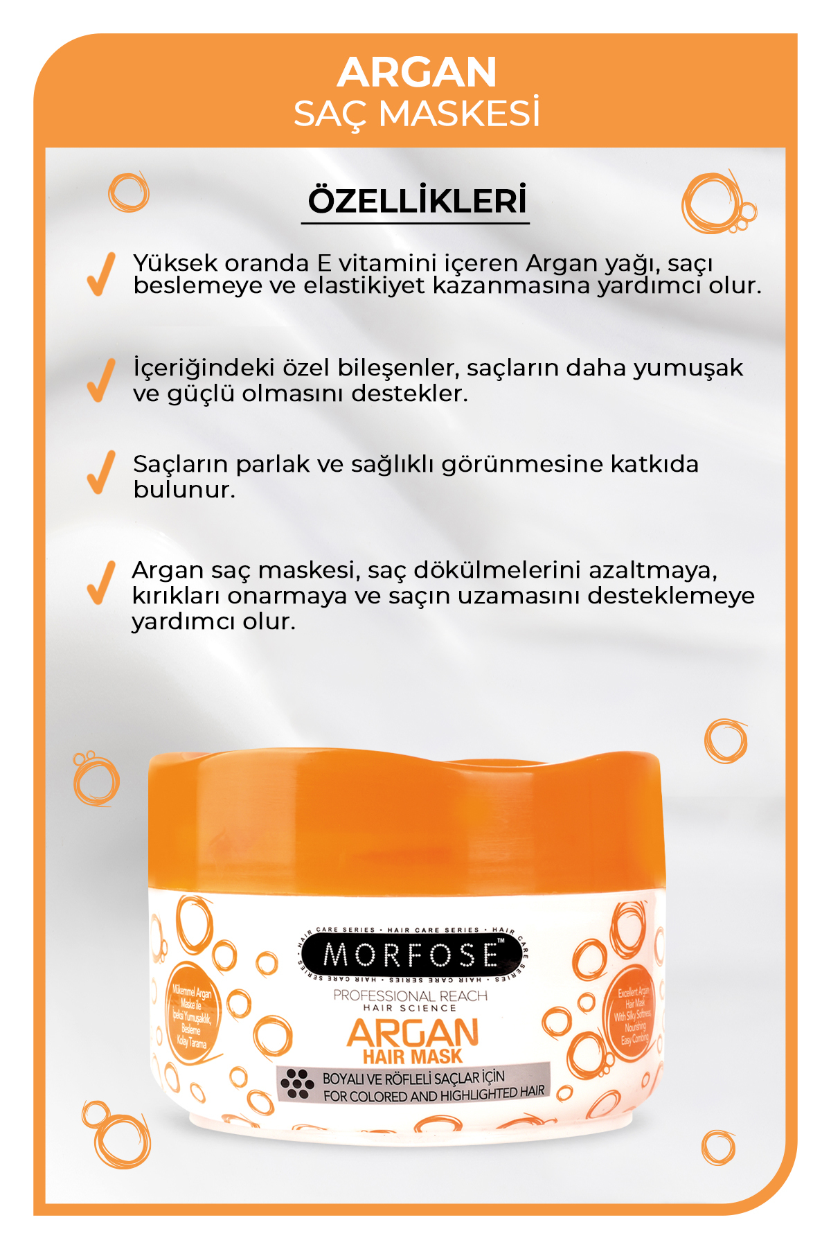 Argan Saç Maskesi 500 ml — 8680678831094 — تصویر 2 از 3